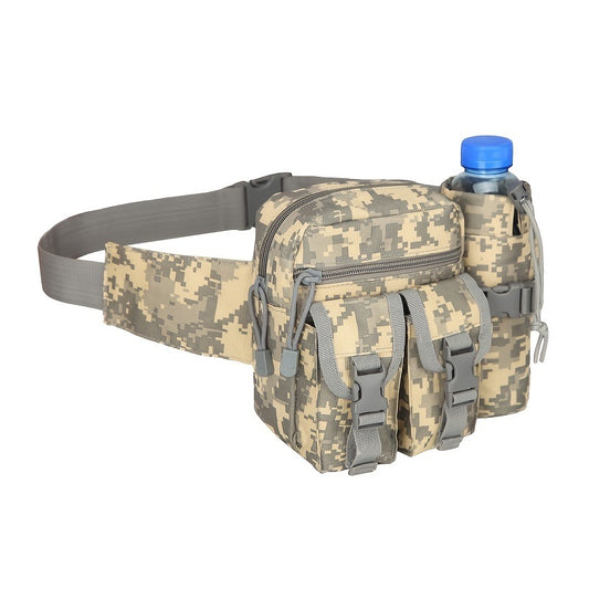 Adjustable waist bag in camo