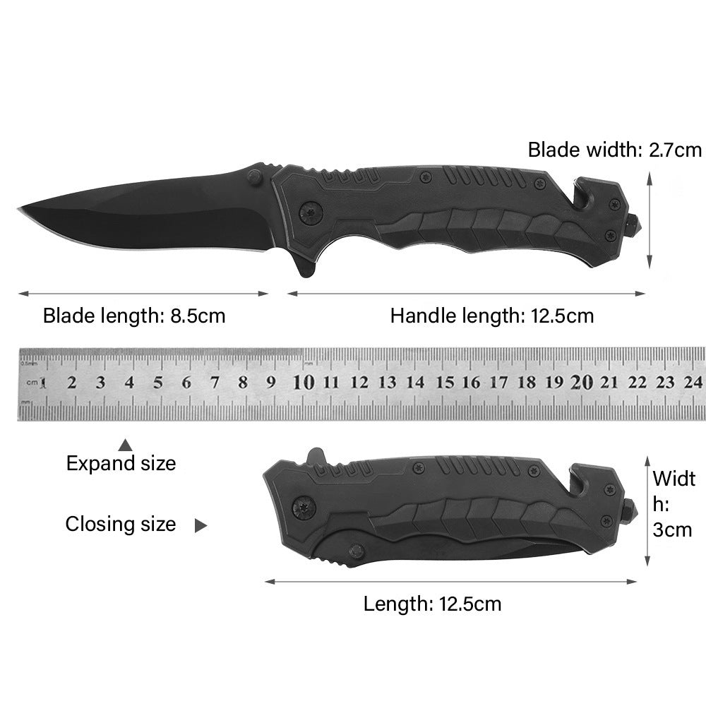 Folding Pocket Knife, Seat Belt Cutter, Multi-Functional Emergency Tool