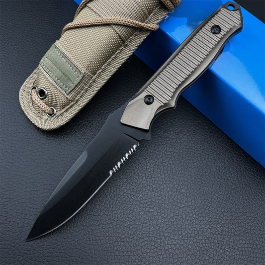 Fixed Blade EDC Survival Knife Toothed Edge