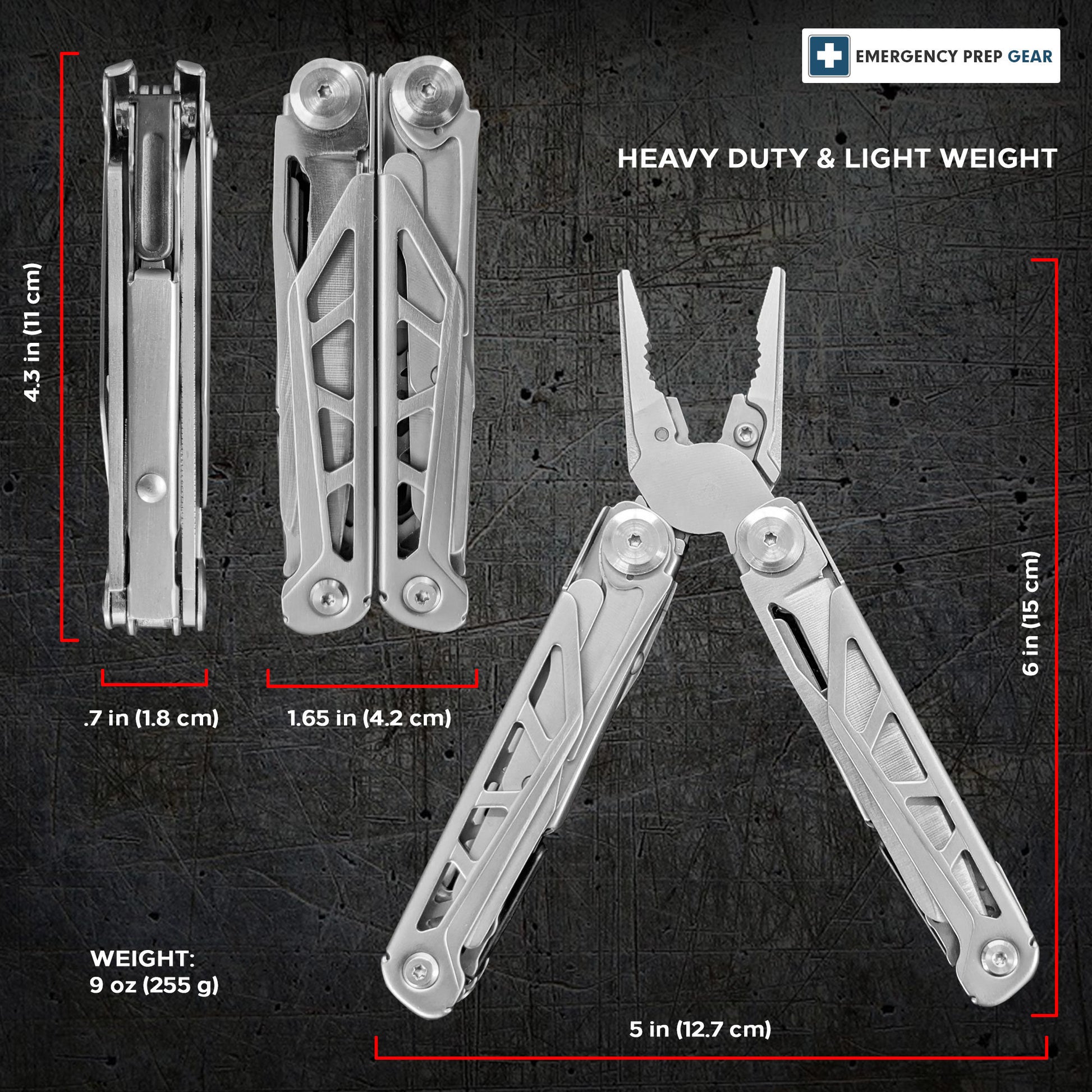 Heavy Duty Multitool measurements