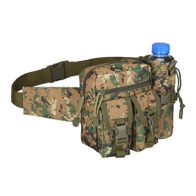 Adjustable waist bag in camo