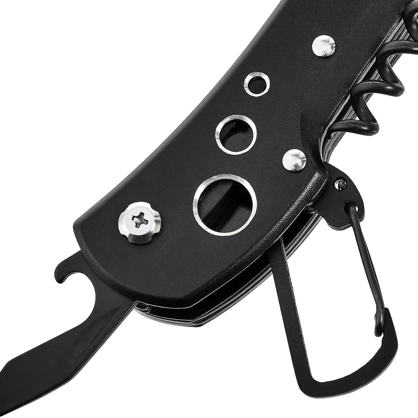 Stainless Steel Multitool Pocket Knife With Nylon Sheath For Outdoor Emergency Survival