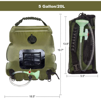 Solar Concentrating 20L Portable Shower Bag