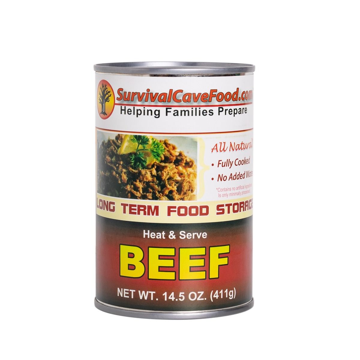 emergency food canned meat survival cave