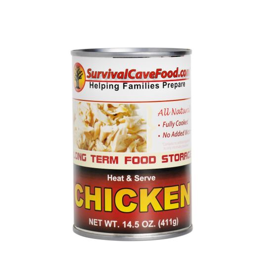 emergency food canned meat survival cave