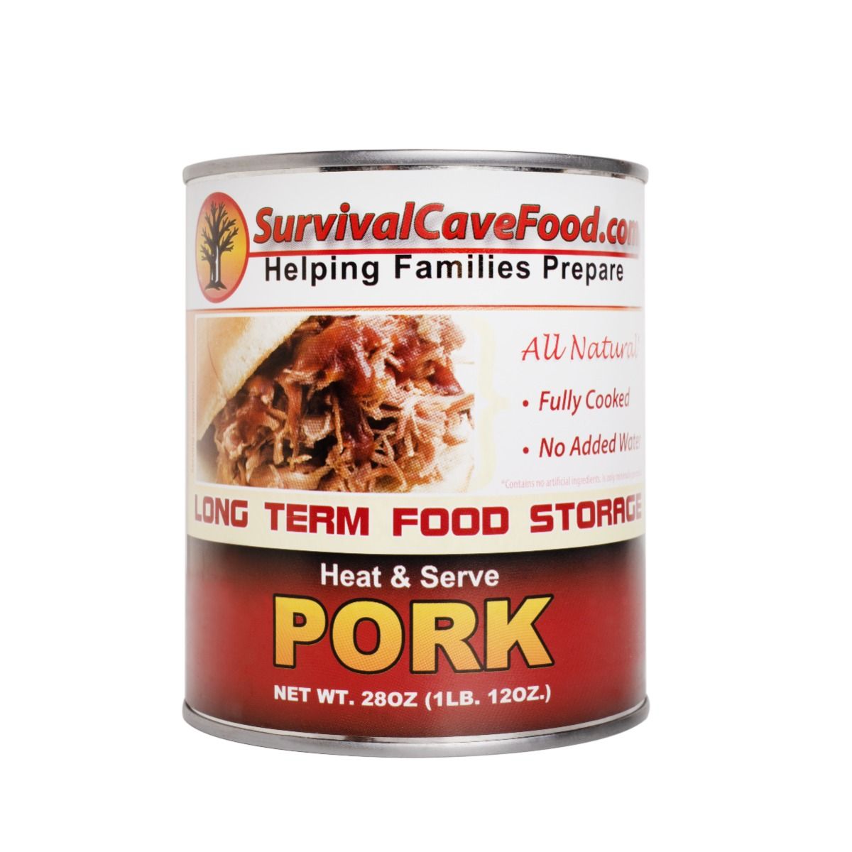 emergency food canned meat survival cave